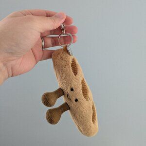 Jellycat Amuseables Baguette Keychain Plush (No Tags)